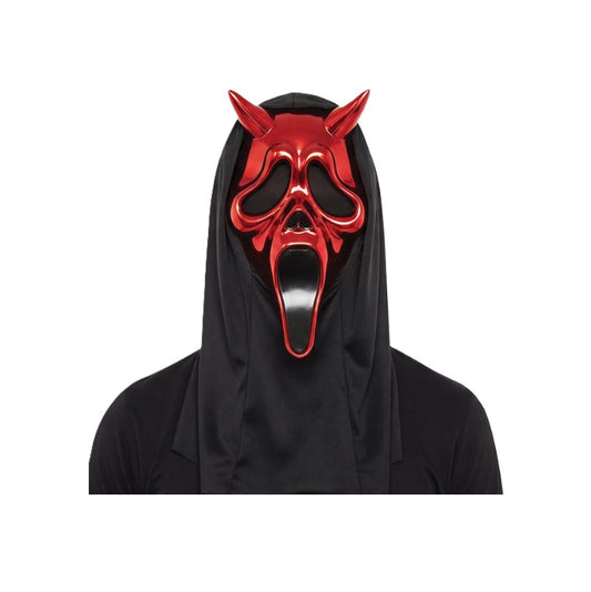 Red Chrome Devil Ghostface® Mask - Scream - Deluxe Costume Accessory