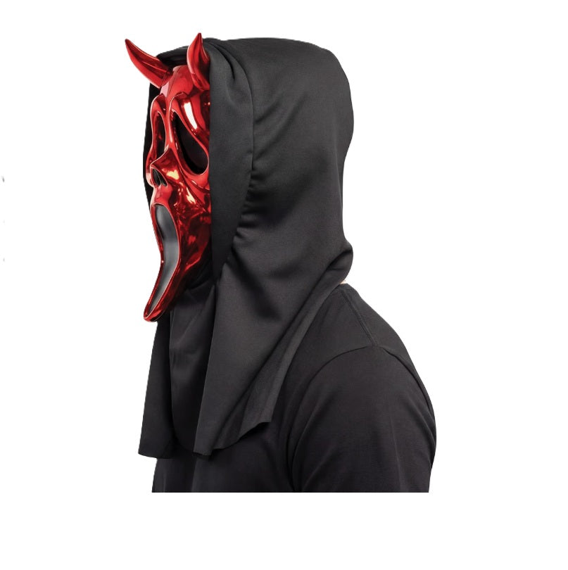 Red Chrome Devil Ghostface® Mask - Scream - Deluxe Costume Accessory