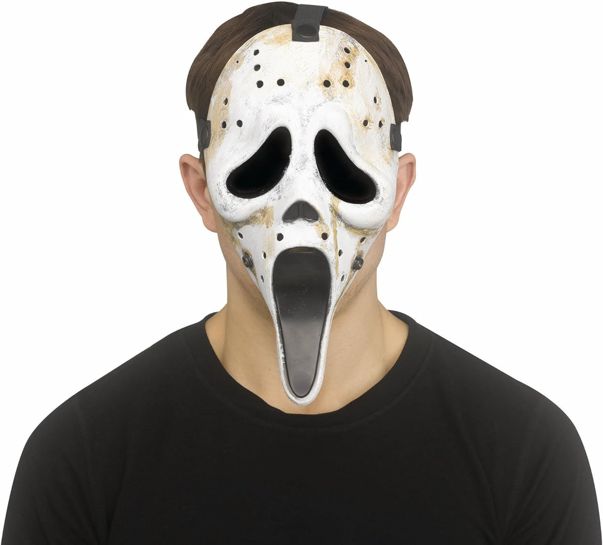 Distressed Ghostface® Hockey Mask - Scream - Costume Accessory - One Size