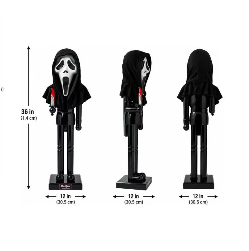 Ghostface® Nutcracker - Halloween - Christmas - Licensed Decoration - Decor