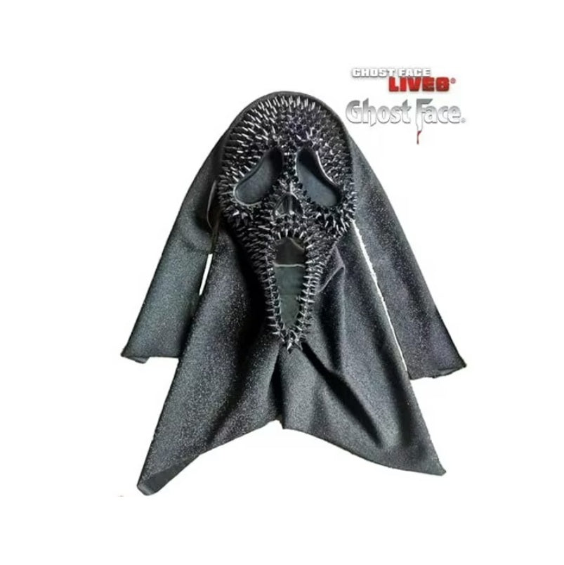 Spiked Black Scream Ghostface® Mask - 25th Anniversary - Costume Accessory