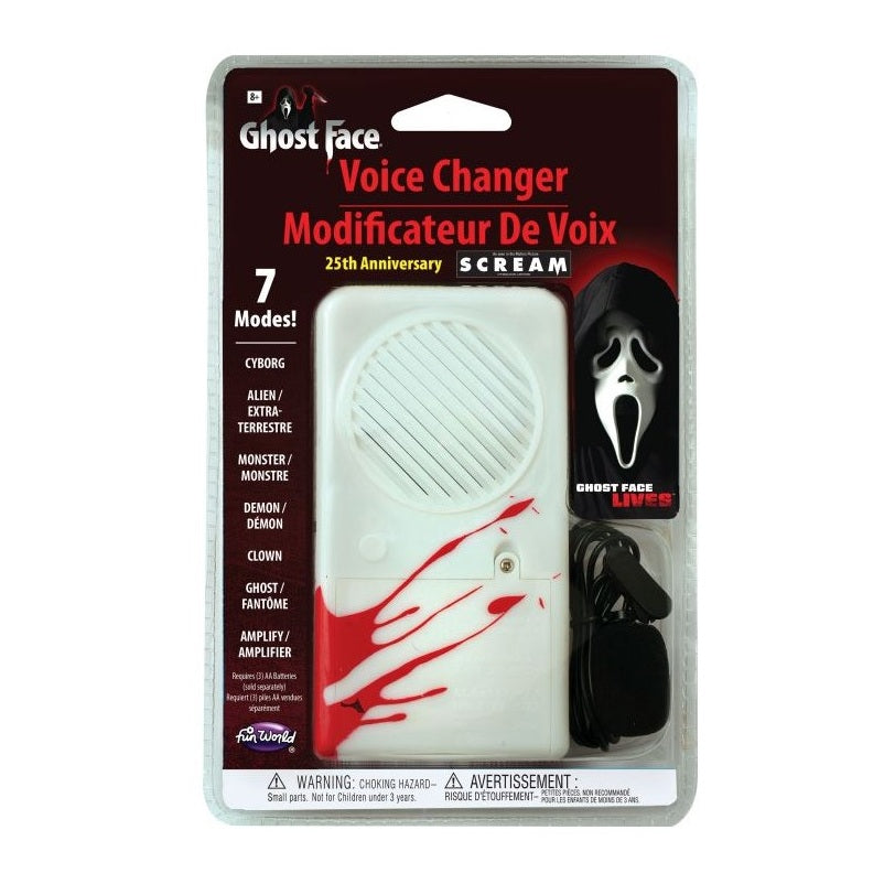 25th Anniversary Ghostface® Mask | Voice Changer - Licensed Accessories
