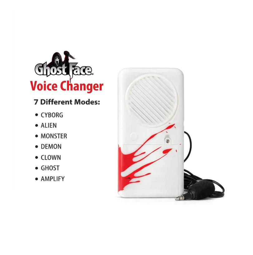 25th Anniversary Ghostface® Mask | Voice Changer - Licensed Accessories