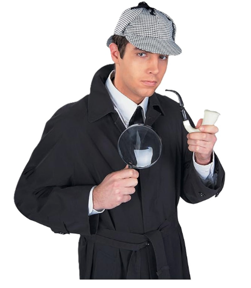 Sherlock Holmes Detective Hat - Deerstalker - Costume Accessory - One Size