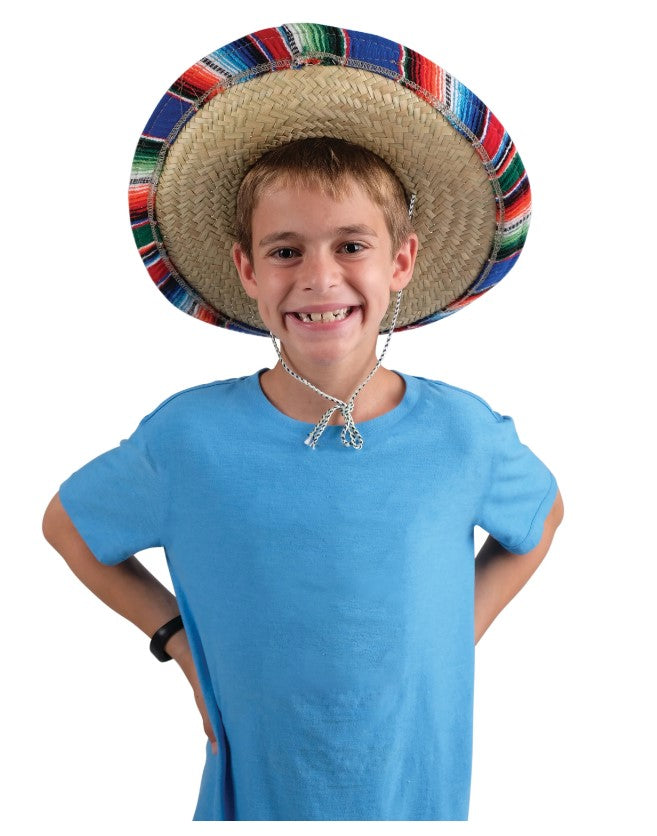 Sombrero Sombrero - Banda Serape - Accesorio de Traje - Niño Adolescente 