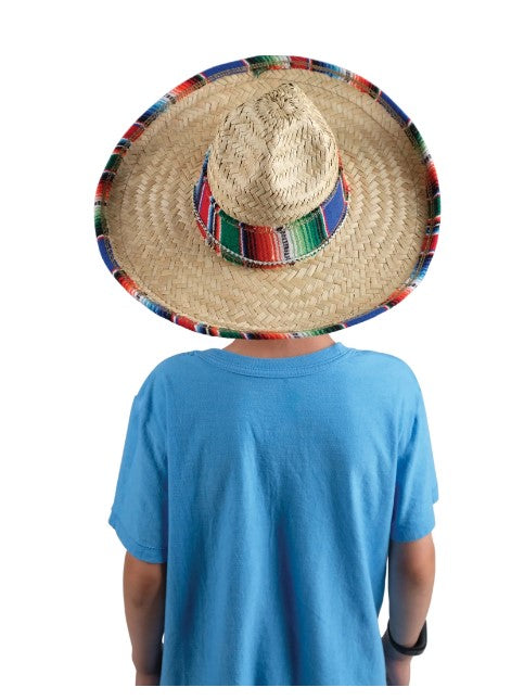 Sombrero Hat - Serape Band - Costume Accessory - Child Teen