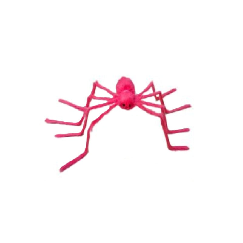 Summerween Fuzzy Posable Spider - 50" - Yellow or Pink - Costume Accessory Decor
