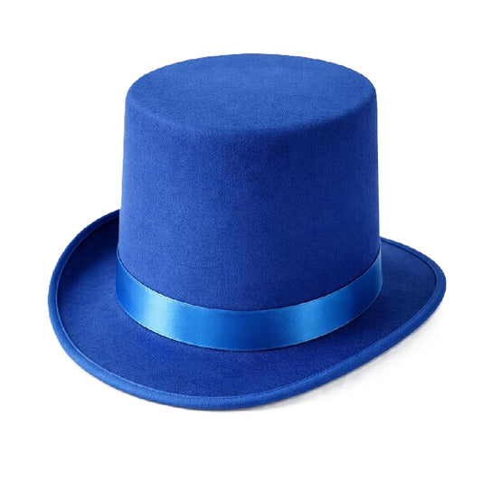 Movie Top Hat - Formal - Costume Accessory - Royal Blue or Bright Orange