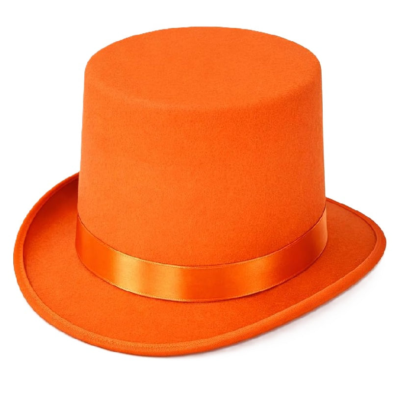Movie Top Hat - Formal - Costume Accessory - Royal Blue or Bright Orange