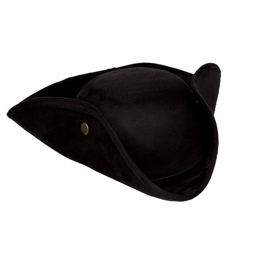 Tricorn Hat - Brown or Black - Colonial - Pirate - Costume Accessory - One Size