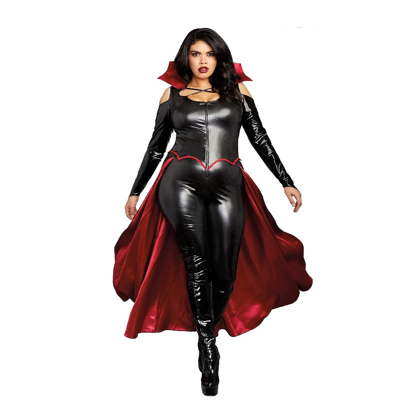 Black/Red Vampire Princess of Darkness Jumpsuit - Costume - Women - 2 Plus Sizes