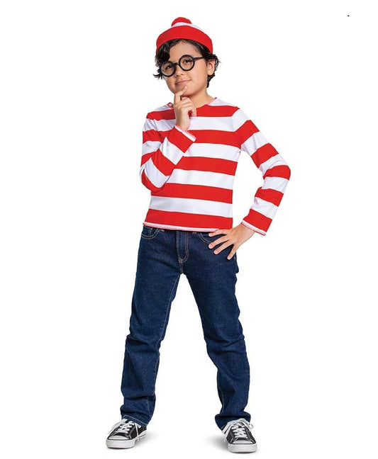 Where's Waldo - 3-Piece - Costume - Boys - 2 Sizes