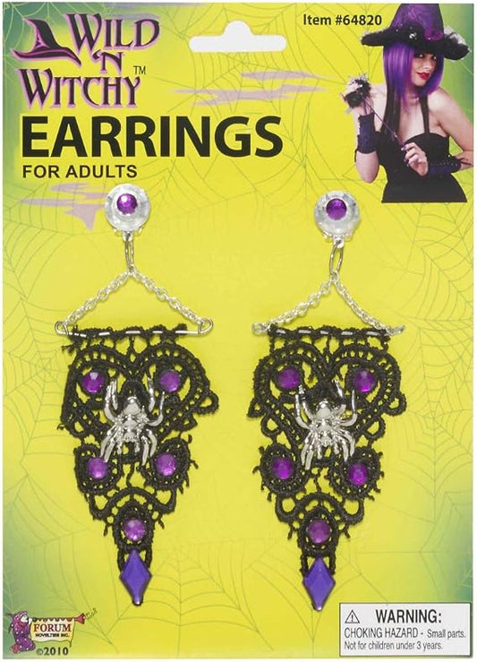 Pendientes Witchie &amp; Wizard Cameo - Gato Negro - Accesorios de disfraces - Adolescente adulto