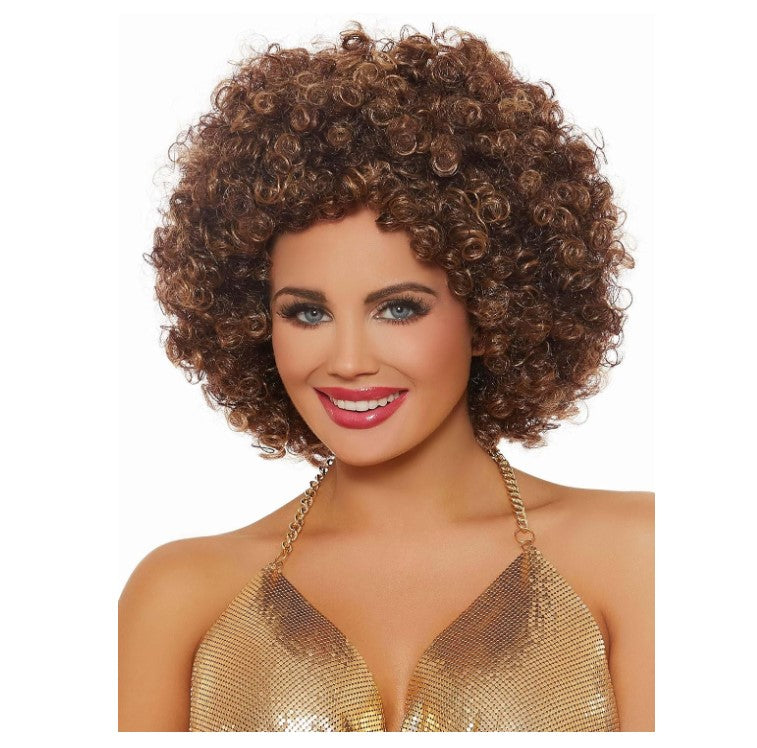 Afro Wig - Brown-Multi-tone - 60's - 70's - Costume Accessory - Adult Teen