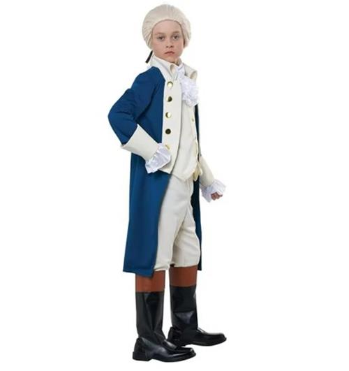 Alexander Hamilton - George Washington - Costume - Child - 2 Sizes