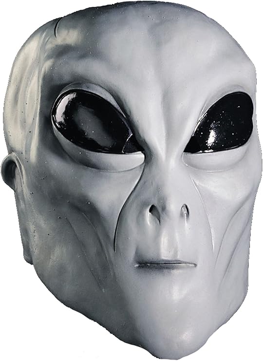 Alien Mask - Latex - Costume Accessory - One Size - 2 Colors