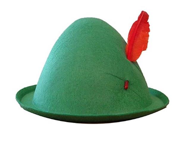 Peter Pan Hat - Alpine - Elf - Costume Accessory - Adult Teen - 4 Colors