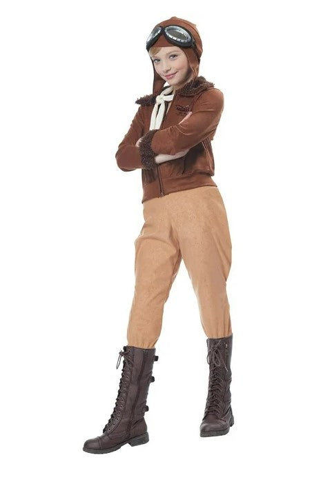 Amelia Earhart - Aviator - Pilot - Costume - Child - 3 Sizes