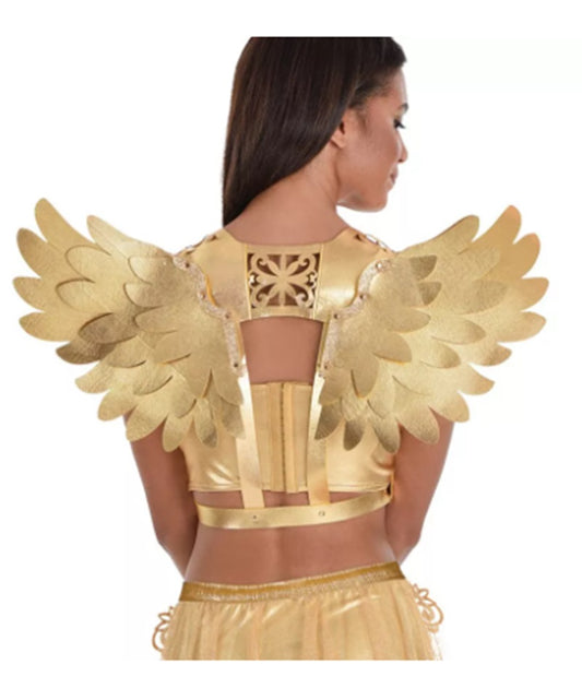 Angel Club Wings Harness - Gold - Costume Accessory - Adult Teen