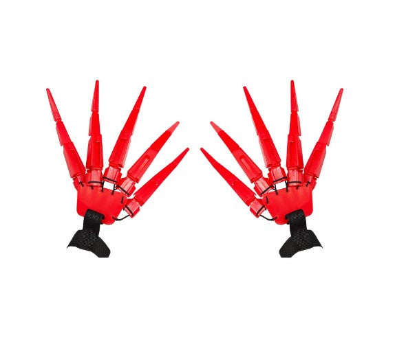 Articulating Hands Gloves - Devil - Red - 1 Pair - Costume Accessory - One Size