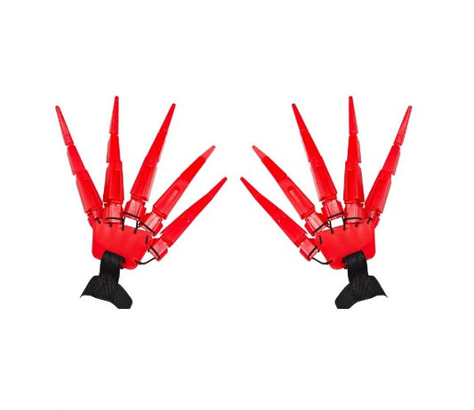 Articulating Hands Gloves - Devil - Red - 1 Pair - Costume Accessory - One Size