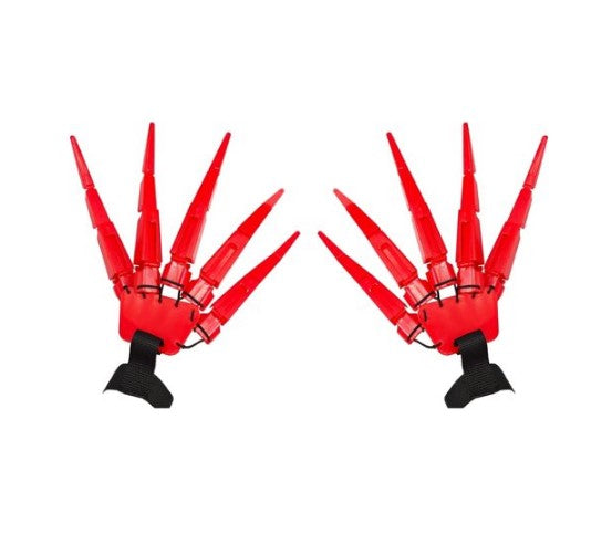 Articulating Hands Gloves - Devil - Red - 1 Pair - Costume Accessory - One Size