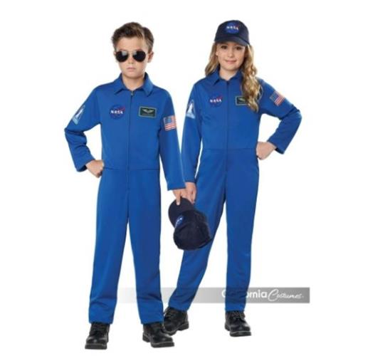 Traje de vuelo de astronauta - Azul - NASA - Disfraz - Niño - 2 tallas