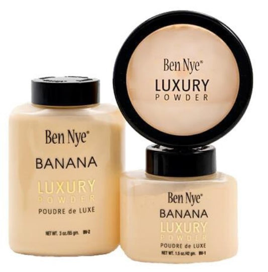 Ben Nye Banana Powder - Fijación - Acabado - Maquillaje teatral - 3 Tamaños