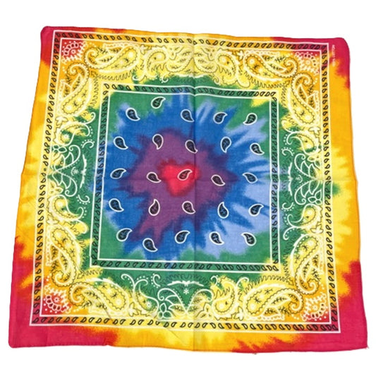 Hippie Square Paisley Bandana - Rainbow - Pets - Costume Accessory