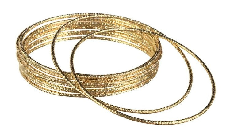 Bangle Bracelets - Gold-Tone - Disco - Goddess - Costume Accessories