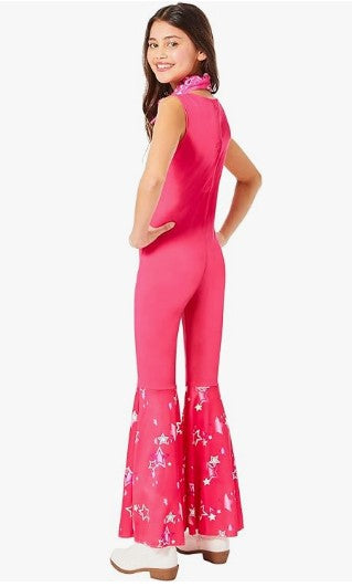 Barbie Cowgirl Jumpsuit - Disco - Pink - Costume - Girls - 3 Sizes