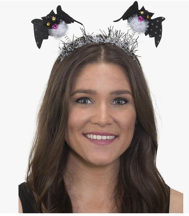 Bats Bopper Headband - Costume Accessory - Teen Adult - 2 Colors