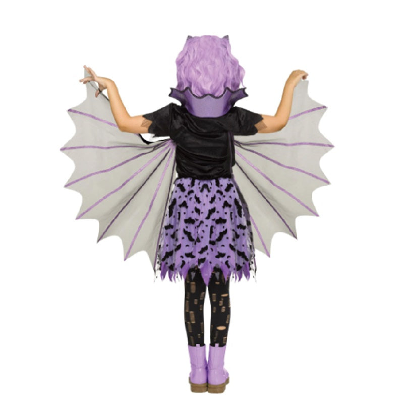 Batwing Beauty - Purple/Black - Costume - Girls - 3 Sizes