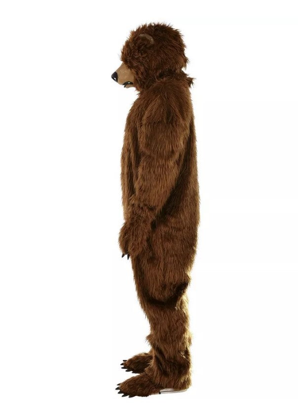 Bear Mascot - Brown - Faux Fur - Animal - Mascot - Costume - Men - One Size