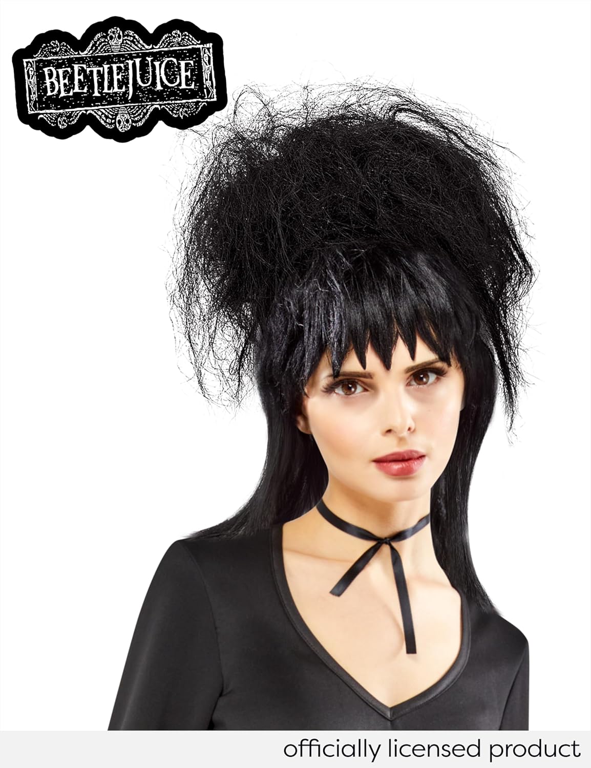 Lydia Wig - Black - Beetlejuice 2 - Costume Accessory - One Size