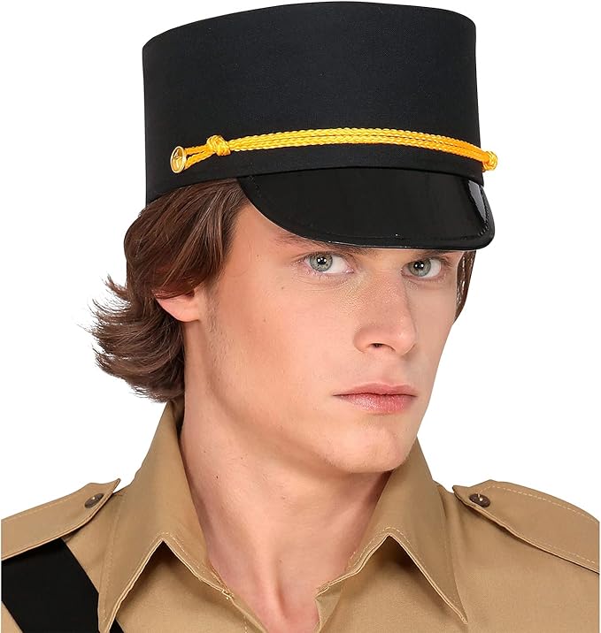 Bellboy Hat - Bellhop - Black/Gold - Wizard of Oz - Costume Accessory - One Size