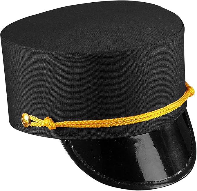 Bellboy Hat - Bellhop - Black/Gold - Wizard of Oz - Costume Accessory - One Size