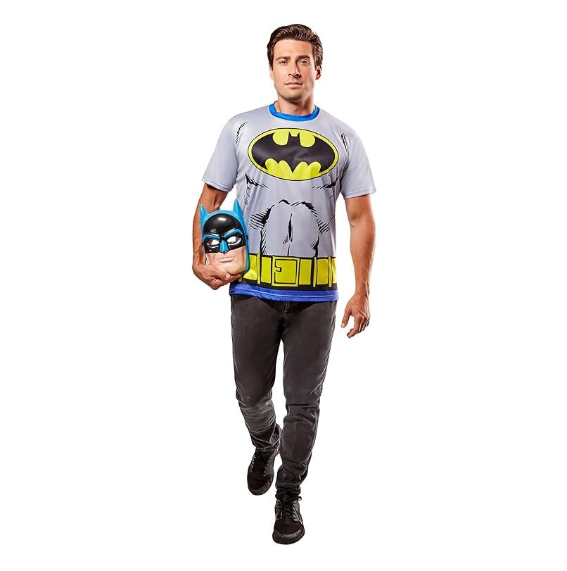 Retro Batman - Ben Cooper T-Shirt Mask - Unisex Costume