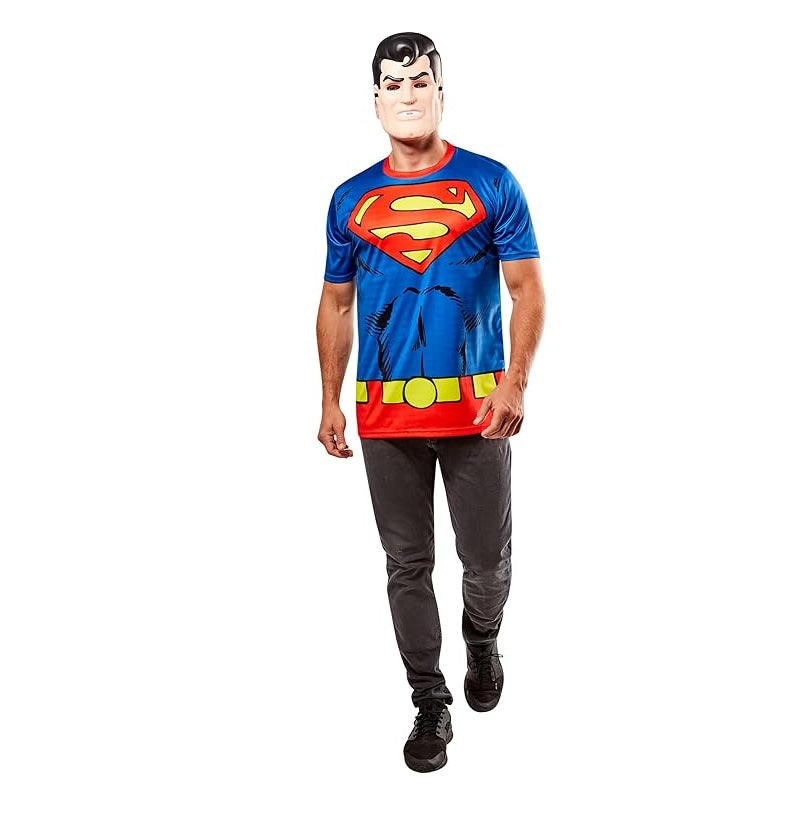 Superman - Ben Cooper T-Shirt Mask - Unisex Costume