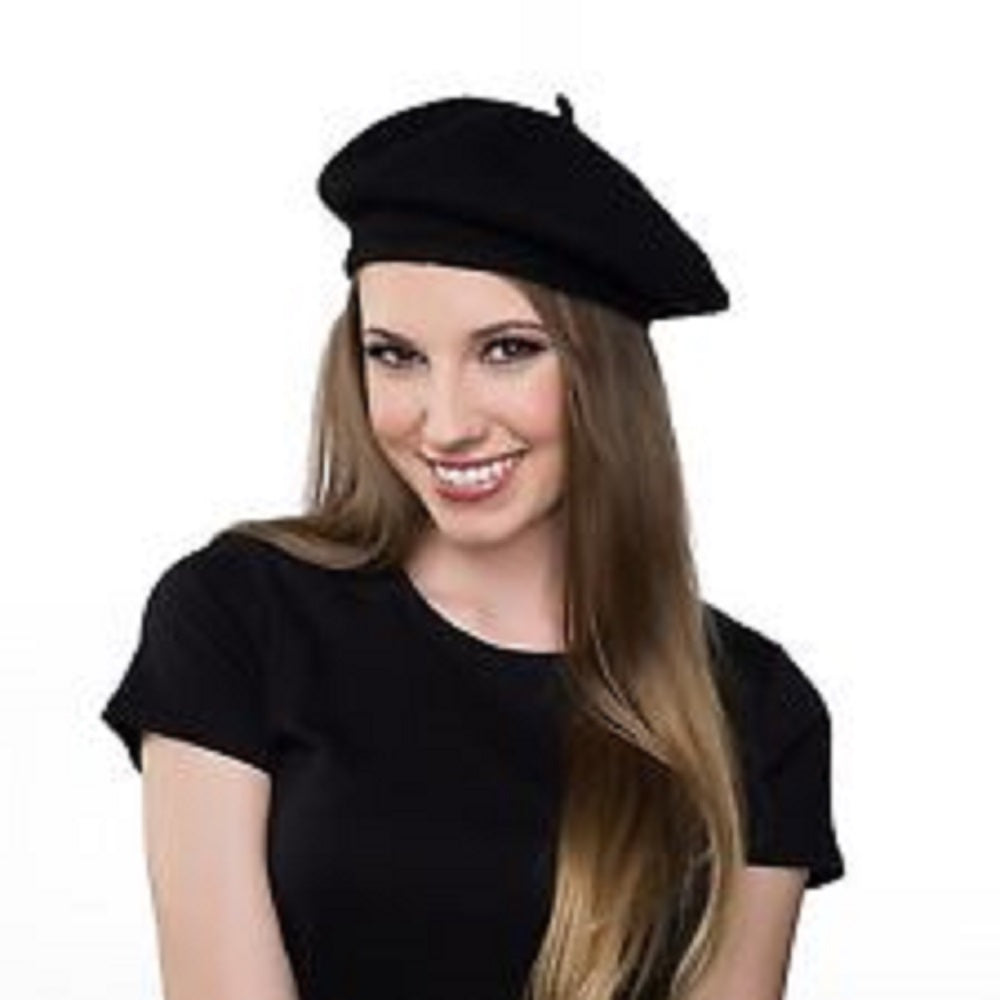 Classic French Beret Hat - 80's - 90's - Larger Child Teen Adult - 2 Colors