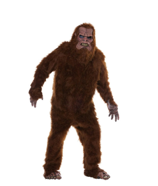 Big Foot - Faux Fur - Brown - Deluxe Costume - Adult - One Size