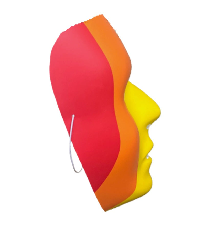 Rainbow Blank Mask - Pride - Plastic - Costume Accessory - One Size