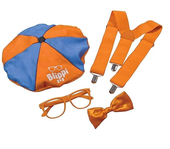 Blippi Kit - Educational Show - Costume Accessories - Adult Teen