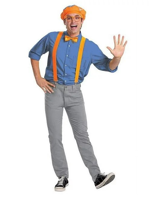 Blippi Kit - Educational Show - Costume Accessories - Adult Teen