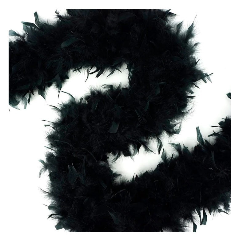 Black Boa - 20's - 80's - Spirit Day - Deluxe Costume Accessory