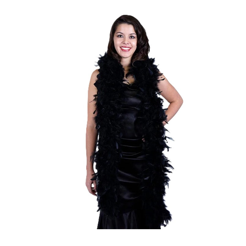 Black Boa - 20's - 80's - Spirit Day - Deluxe Costume Accessory