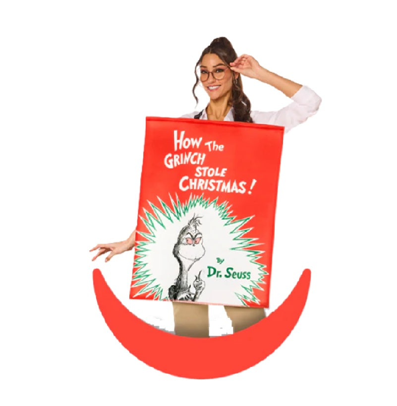 Dr. Seuss How the Grinch Stole Christmas! Book Cover Tunic - Costume - One Size