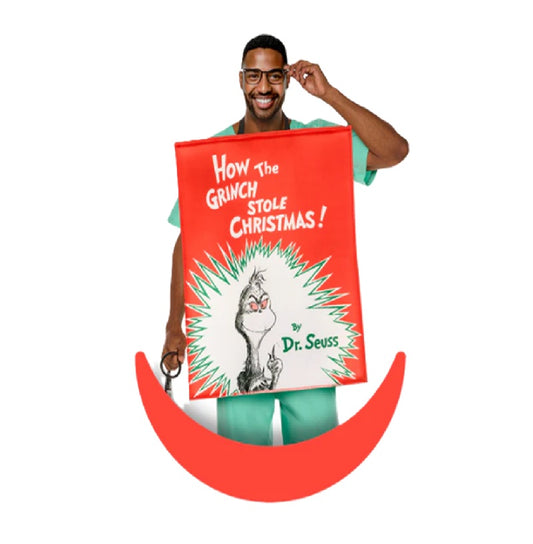 Dr. Seuss How the Grinch Stole Christmas! Book Cover Tunic - Costume - One Size