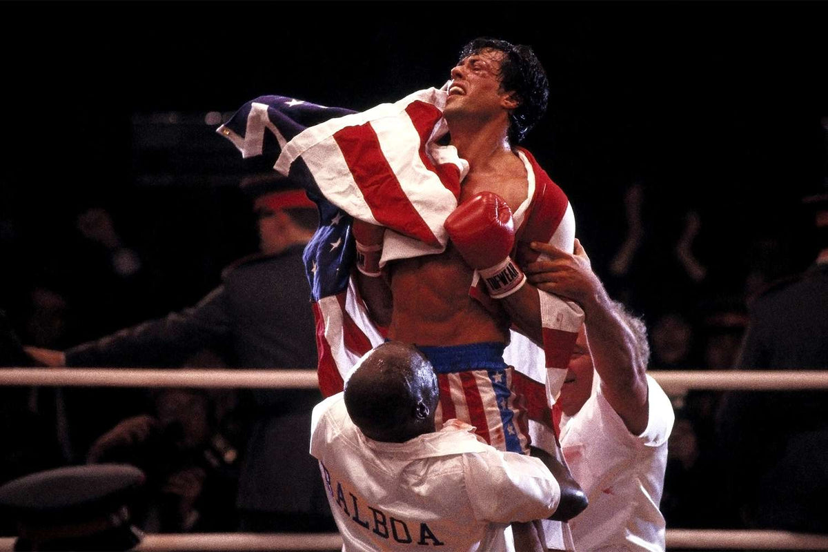 Short De Boxe Balboa Drapeau Américain Apollo Creed – Rocky Style, Polyester Léger