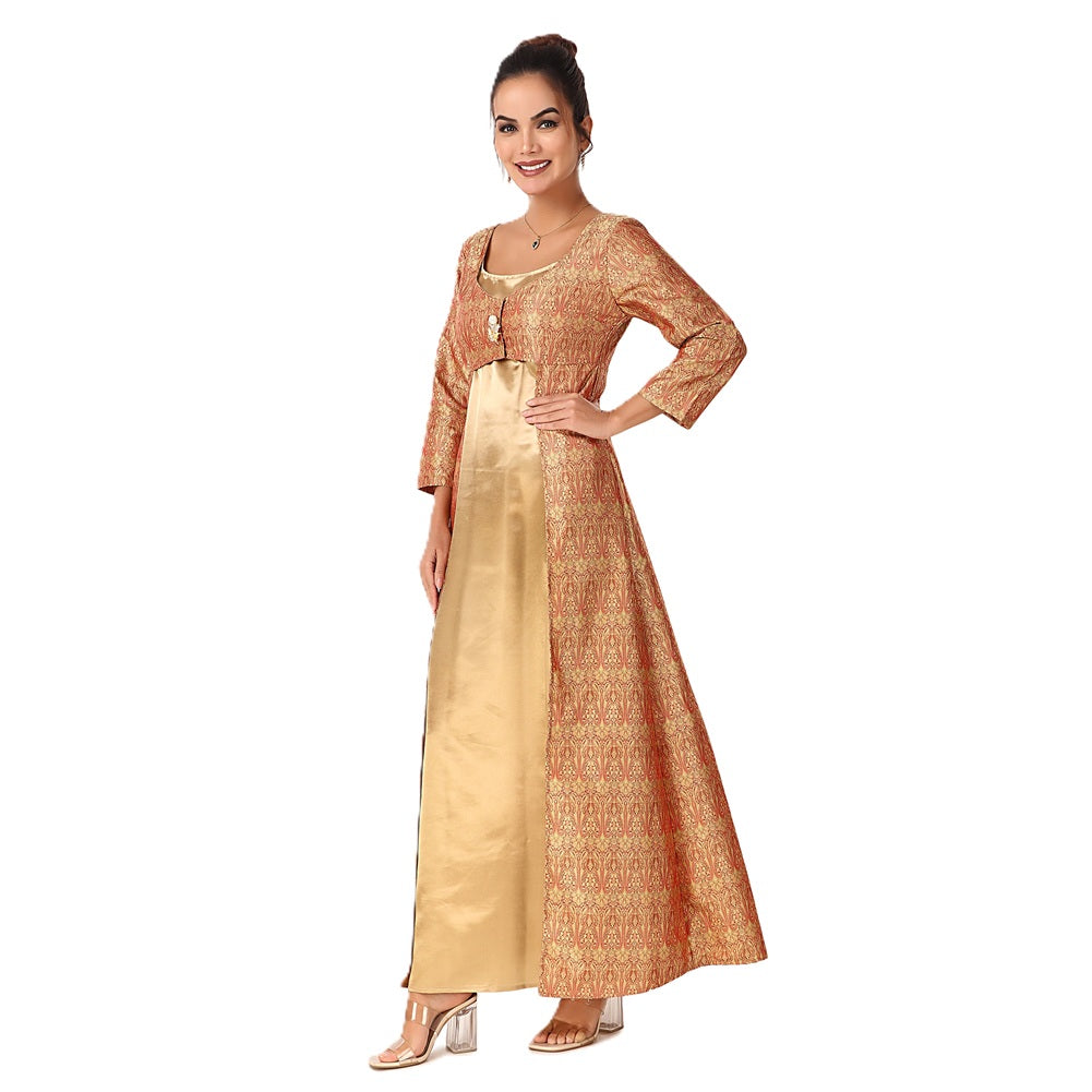 Golden Kate Regency Dress - 1800's - Deluxe Costume - Women - XL